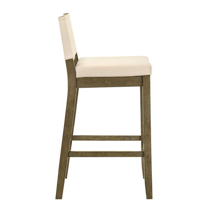 Yaneli - Contemporary Natural Wood Bar Height Kitchen Bar Stool - Simple Home Plus