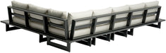 Maldives - 5 Piece Water Resistant Outdoor Patio Modular Sectional With Gray Base - Simple Home Plus