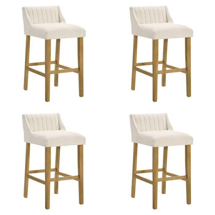 Fauna - Modern Transitional Wood Bar Height Kitchen Bar Stool - Simple Home Plus