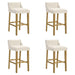 Fauna - Modern Transitional Wood Bar Height Kitchen Bar Stool - Simple Home Plus