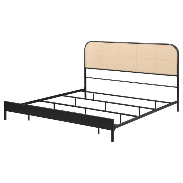 Amherst - Radio Weave Rattan Metal Bed - Simple Home Plus