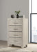 Trenton - 4-Drawer Bedroom Chest Of Drawers - Rustic Cream - Simple Home Plus