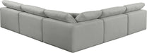 Comfy - 5 Piece Linen Modular Corner Armless Sectional - Simple Home Plus