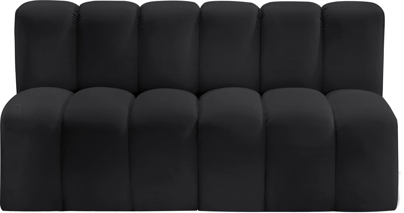 Arc - Faux Leather 2 Seats Modular Sofa - Simple Home Plus