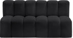 Arc - Faux Leather 2 Seats Modular Sofa - Simple Home Plus