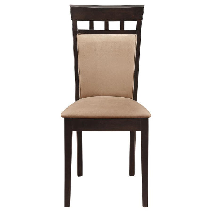 Gabriel - Closed Back Side Chairs (Set of 2) - Cappuccino - Simple Home Plus