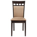 Gabriel - Closed Back Side Chairs (Set of 2) - Cappuccino - Simple Home Plus