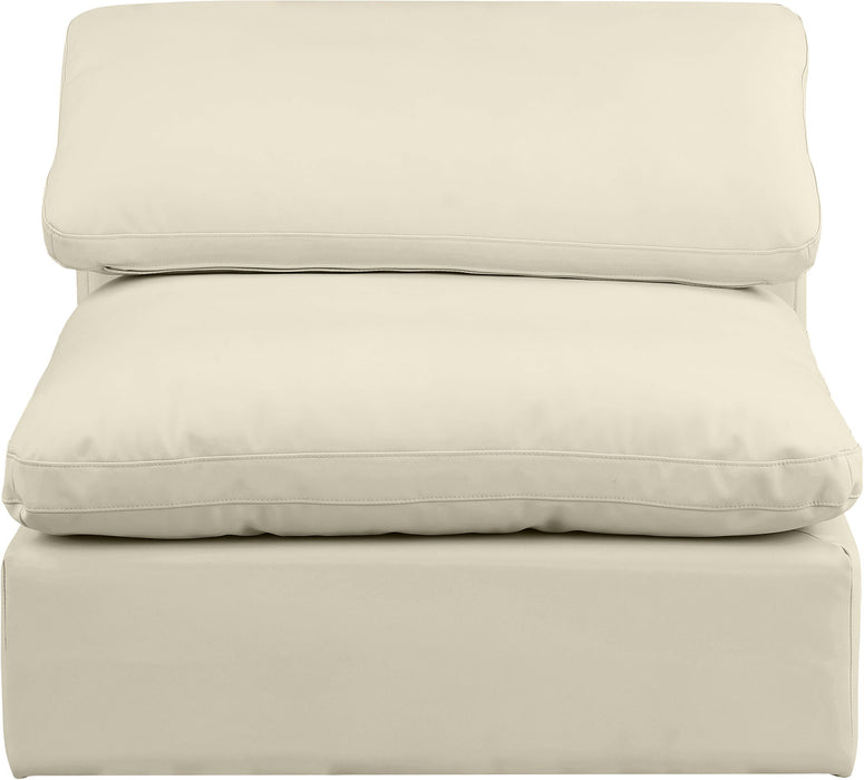 Comfy - Faux Leather Armless Chair - Simple Home Plus