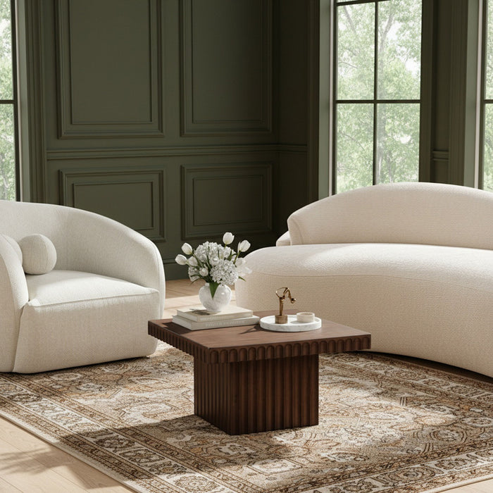 Spencer - 12" Oak Veneer Coffee Table