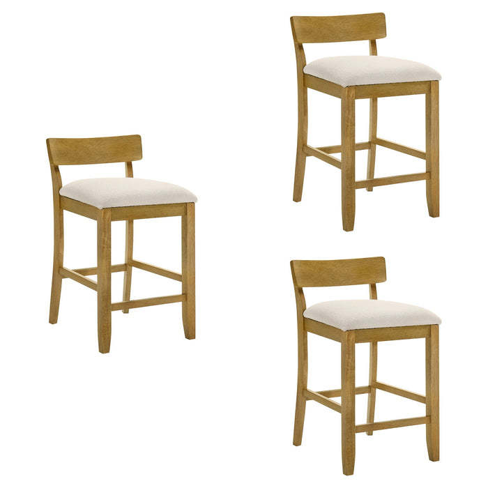 Merie - Modern Transitional Wood Counter Height Kitchen Bar Stool - Simple Home Plus