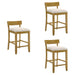 Merie - Modern Transitional Wood Counter Height Kitchen Bar Stool - Simple Home Plus