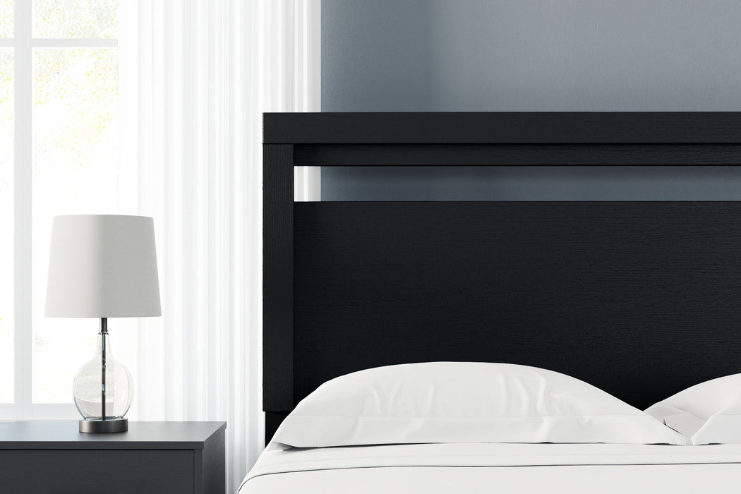 Finch - Queen Panel Headboard - Black - Simple Home Plus