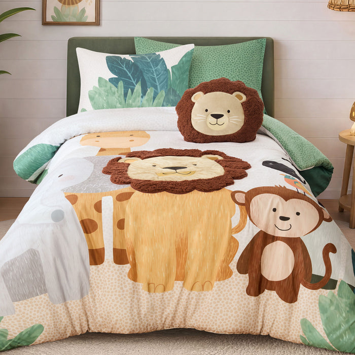 Safari - Twin Comforter Set - Green