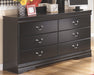Huey Vineyard - Black - Six Drawer Dresser - Simple Home Plus