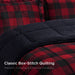 Alton - Full Down Alternative Comforter Set - Red / Black Buffalo Check - Simple Home Plus