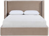 Kendall - Velvet Upholstered Bed - Taupe - Simple Home Plus