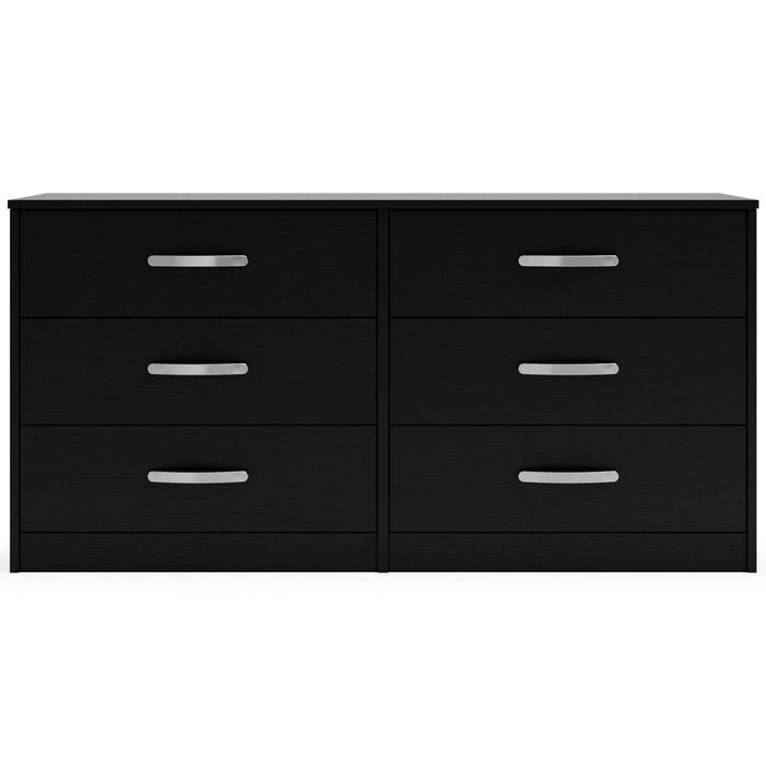 Finch - Black - Six Drawer Dresser - 29'' Height - Simple Home Plus