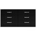 Finch - Black - Six Drawer Dresser - 29'' Height - Simple Home Plus