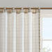 Anaheim - 50x108" Plaid Rod Pocket And Back Tab Curtain Panel With Fleece Lining - Natural - Simple Home Plus