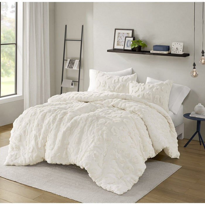 Larissa - 2 Piece Twin/Twin Long Animal Duvet Cover Set - Off-White - Simple Home Plus