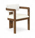 Ravina - Upholstered Dining Chair With Stained Brown Base (Set of 2) - Simple Home Plus