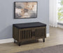 Brixton - 2-Door Padded Entryway Shoe Storage Bench - Simple Home Plus