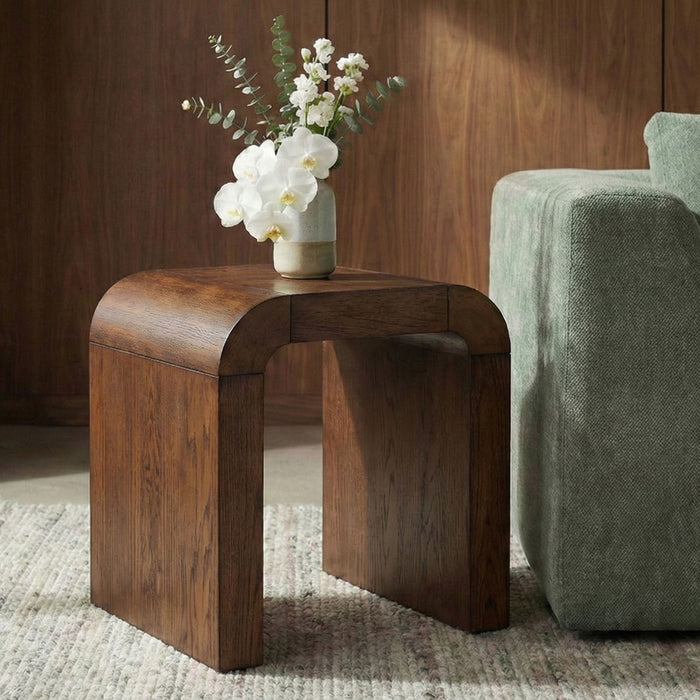 Toulon - Oak Veneer End Table - Simple Home Plus