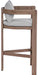 Newport - Water Resistant Fabric Upholstered Outdoor Patio Bar Stool - Simple Home Plus