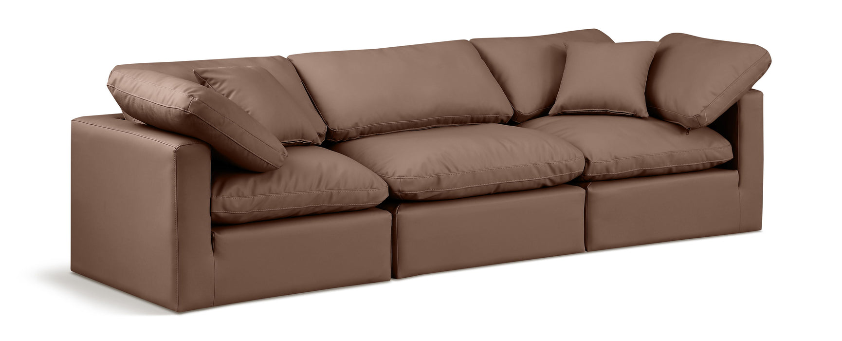 Indulge - Faux Leather 3 Seat Modular Sofa - Simple Home Plus