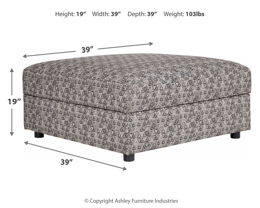 Kellway - Bisque - Ottoman With Storage - Simple Home Plus