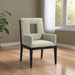 Gwendolyn - Dining Arm Chair With Black Frame - Simple Home Plus