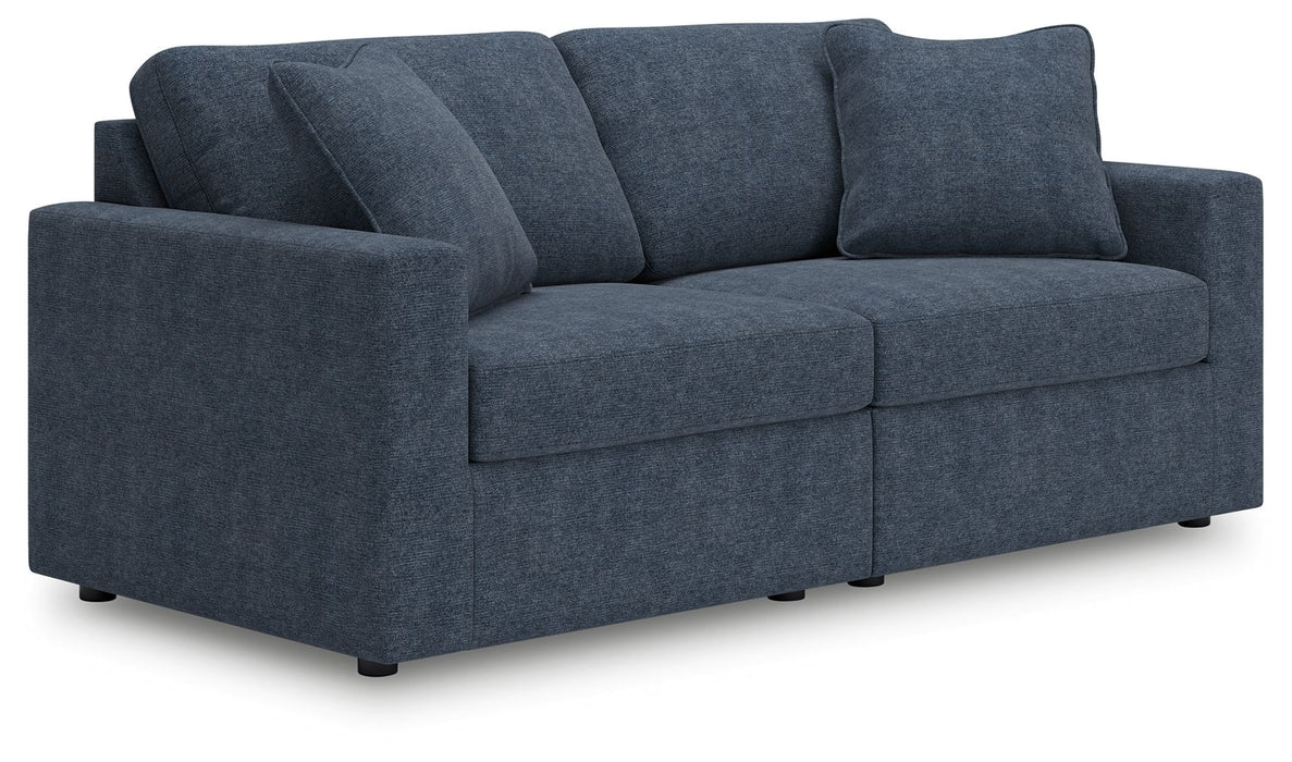 Modmax - Ink - 2-Piece Sectional Loveseat - Fabric - Simple Home Plus