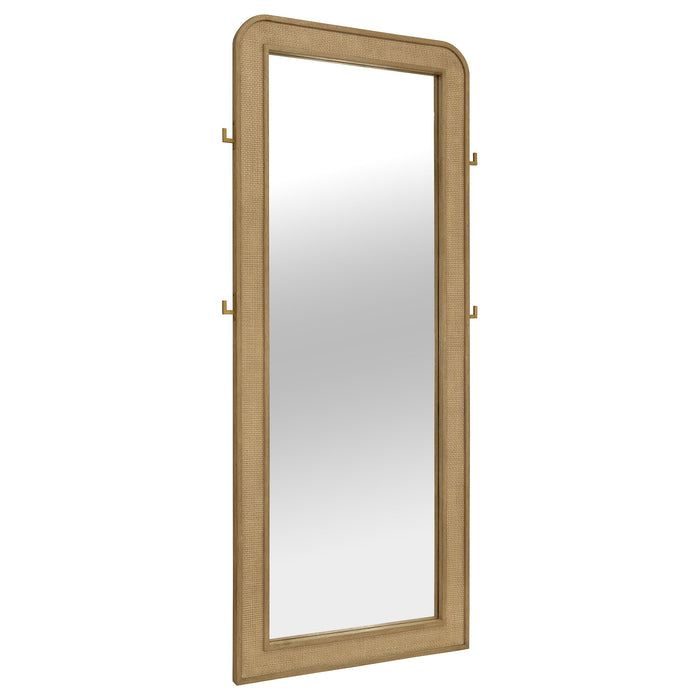 Arini - Cane Weave Full Length Standing Floor Mirror - Simple Home Plus