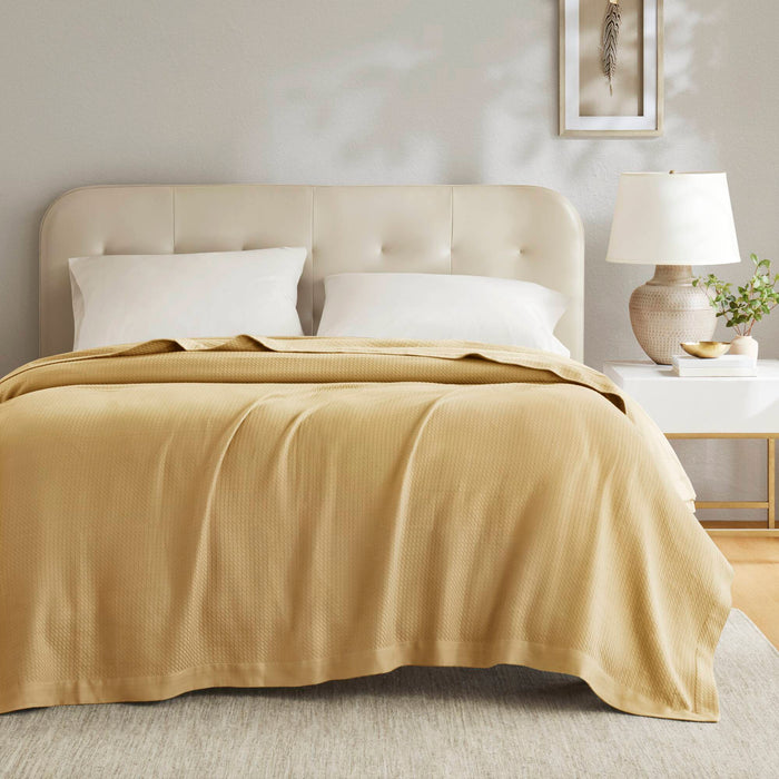 Egyptian Cotton - King Blanket - Mustard - Simple Home Plus