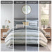 Marina - 8 Piece Printed Comforter And Coverlet Set Collection - Sand - Simple Home Plus