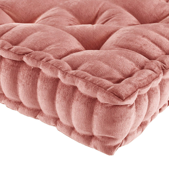 Azza - Poly Square Floor Pillow Cushion - Dusty Peach
