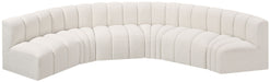 Arc - Boucle Fabric 6 Piece U-Shaped Modular Sofa - Simple Home Plus
