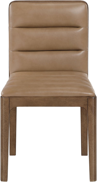 Ellis - Vegan Leather Upholstered Dining Chair (Set of 2) - Tan - Simple Home Plus