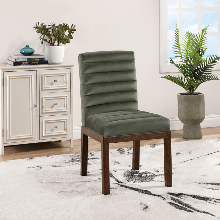 Evelyn - Dining Chair With Brown Legs - Simple Home Plus