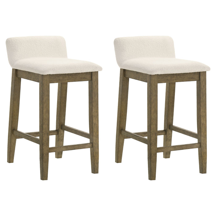 Annikah - Modern Transitional Wood Counter Height Kitchen Bar Stool - Simple Home Plus
