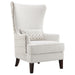 Pippin - Upholstered High Wingback Accent Chair - Latte - Simple Home Plus