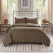 Timber - King 3 Piece Reversible Printed Coverlet Set - Black / Brown - Simple Home Plus