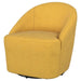 Leon - Upholstered Barrel Accent Swivel Chair - Simple Home Plus