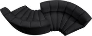 Arc - Faux Leather 4 Piece Curved Modular Sofa - Simple Home Plus