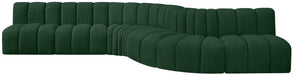 Arc - Boucle Fabric 7 Piece Modular Sofa - Simple Home Plus