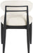 Riccio - Fabric Dining Side Chair (Set of 2) - Black Frame - Simple Home Plus