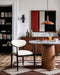 Riccio - Faux Leather Dining Arm Chair (Set of 2) - Black Frame - Simple Home Plus