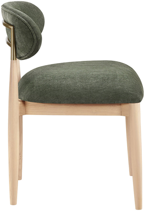 Riccio - Fabric Dining Side Chair (Set of 2) - Natural Frame - Simple Home Plus