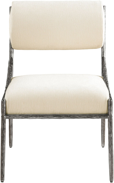 Bastille - Upholstered Dining Side Chair (Set of 2) - Silver Frame - Simple Home Plus