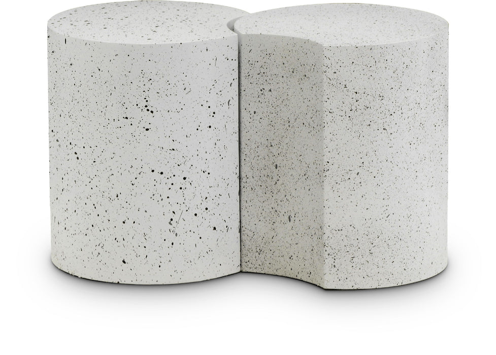 Dimple - End Table - Terazzo Finish - Simple Home Plus